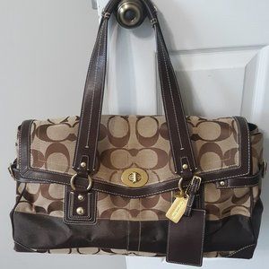 COACH Brown Weekend/Travel Bag Serial #E0768-77042